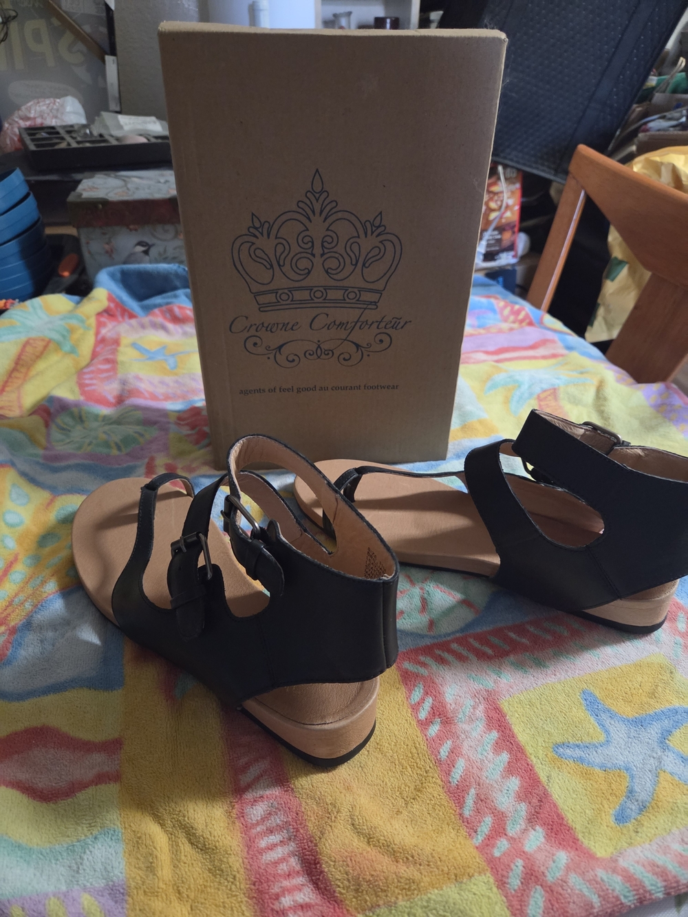 Black Women's Slingback Sandals